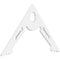 Ekena Millwork Pitch Cena Architectural Grade PVC Gable Pediment, 36"W x 21"H x 1"P (14/12) GPP036X021X100CEN - alternate 1